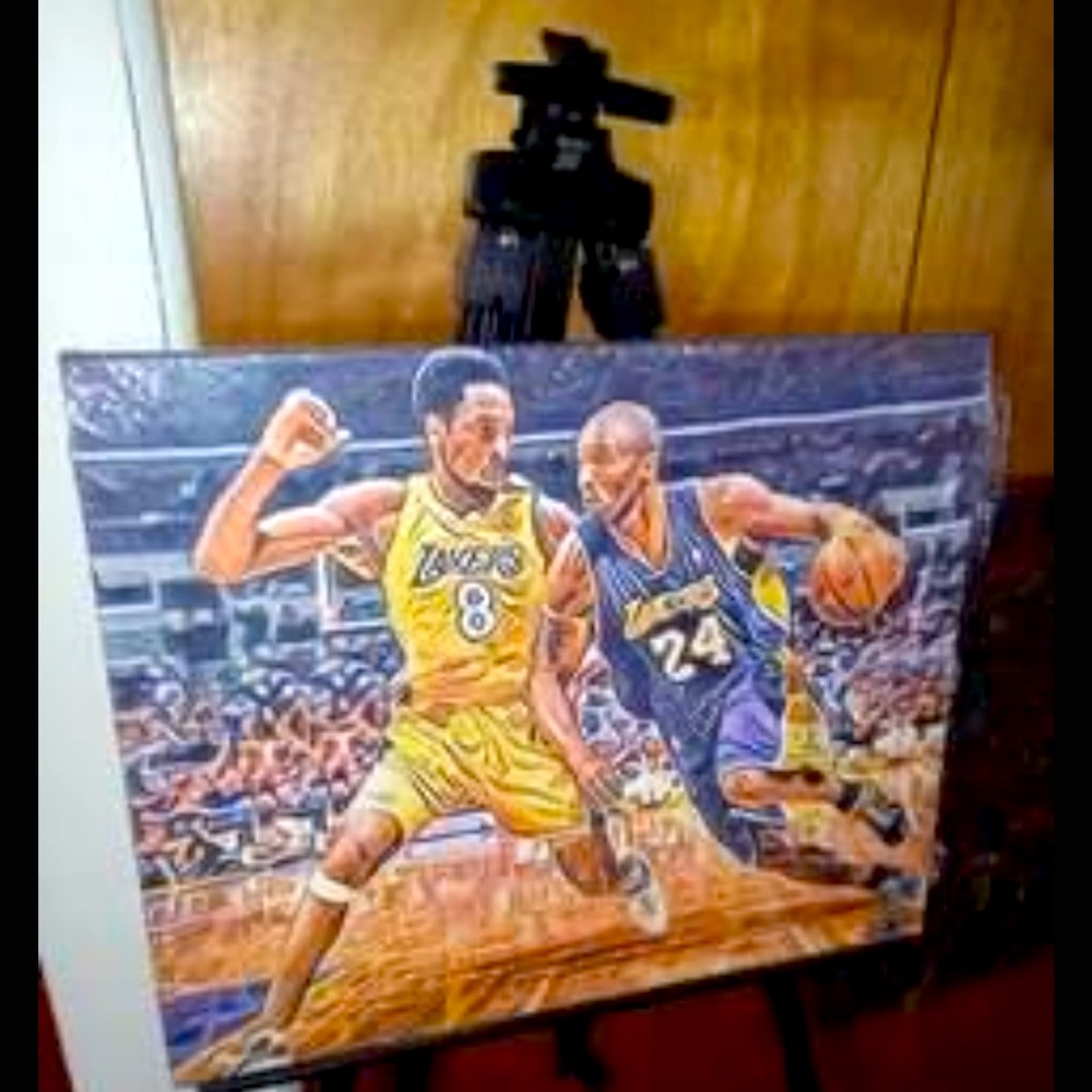 Kobe v. Kobe, 16”x20” Photo Canvas Painting. The first and only one in the World